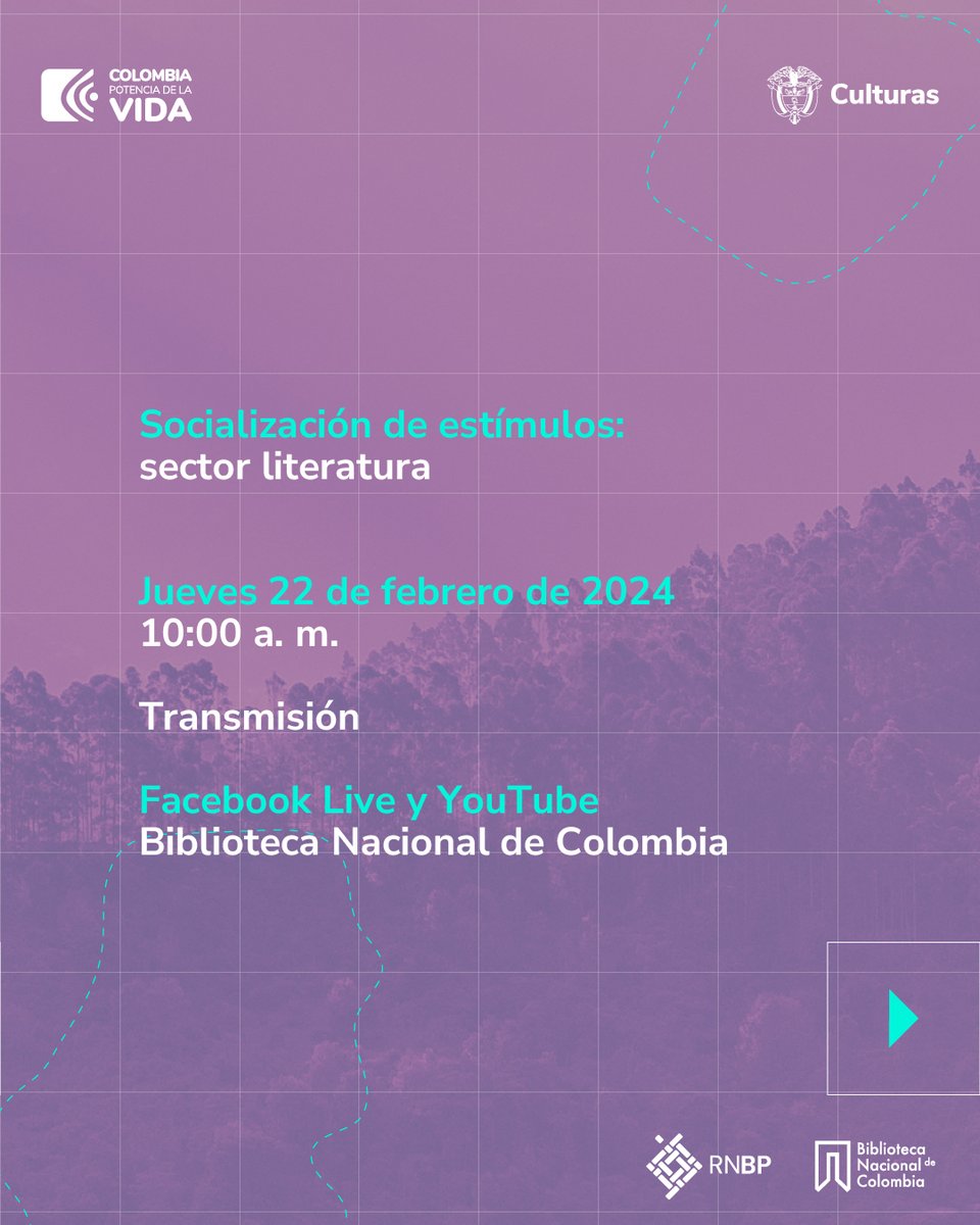 BibliotecaNalCo's tweet photo. ¡Si estás aplicando a los #Estímulos2024, no te puedes perder nuestra socialización de mañana!

Conéctate a las 10:00 a. m. y conoce todo acerca de los estímulos del sector literatura👇

 https://t.co/8B225OXyig

¡Te esperamos!

#Estímulos2024
#EnVivo https://t.co/LXQpnS5cnv