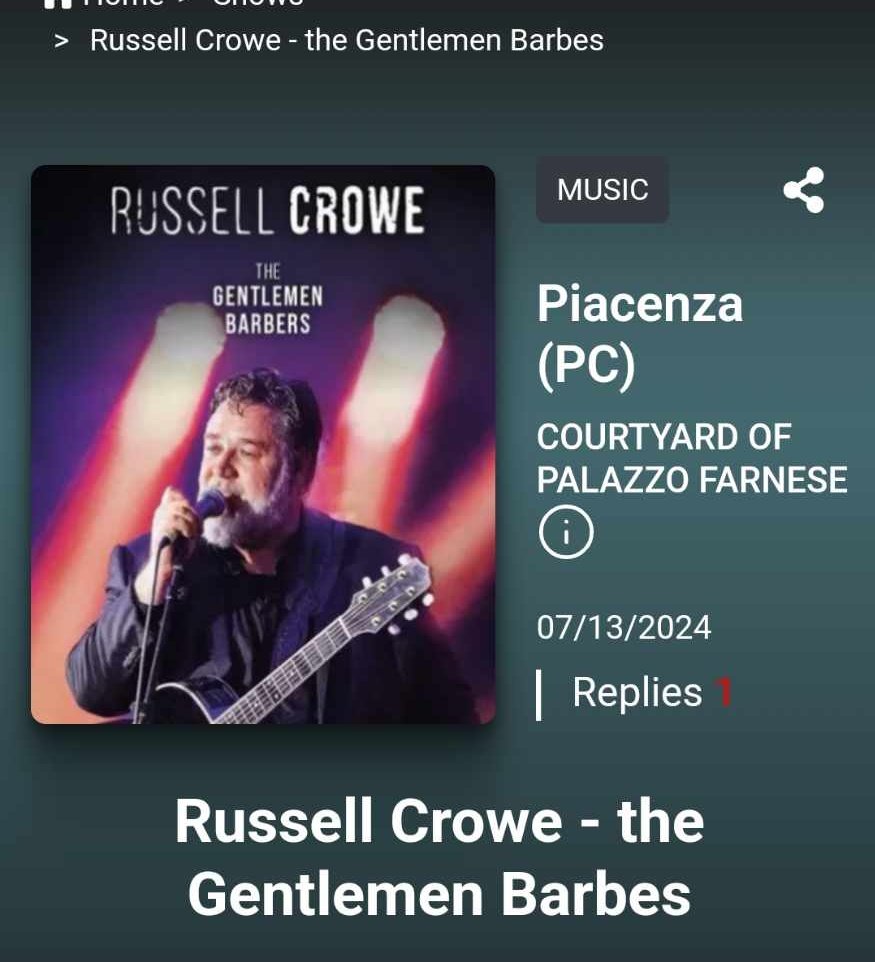 InverOutlanders's tweet photo. @STVNews It won't be the Inverness Highland Games that @russellcrowe  will be at as he's on stage in Italy  so maybe  it's @EdenCourt  or @BelladrumFest  ? https://t.co/xO3hdzJujM