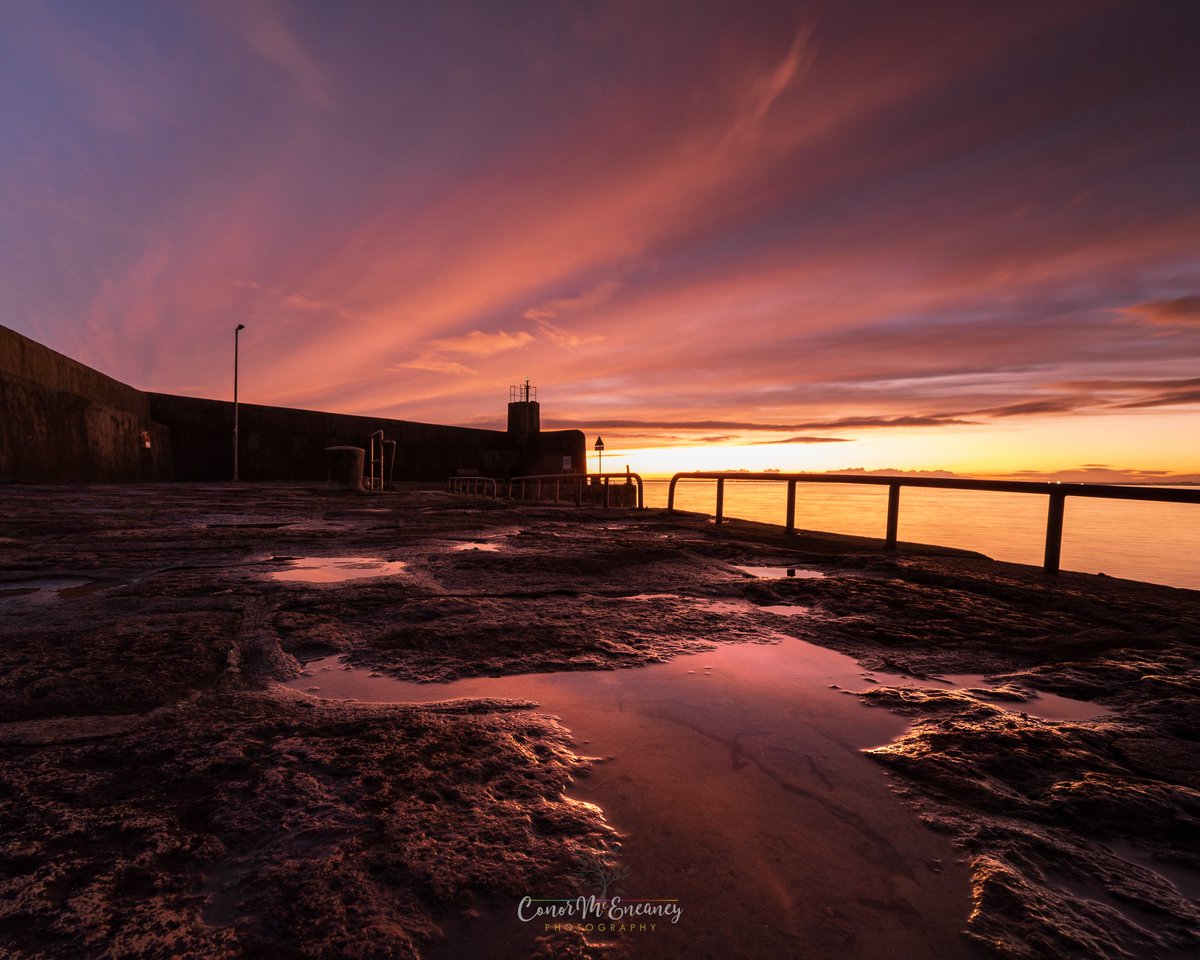 Sunset on #IrelandsAncientEast Gyles' Quay, Co #Louth, #Ireland.