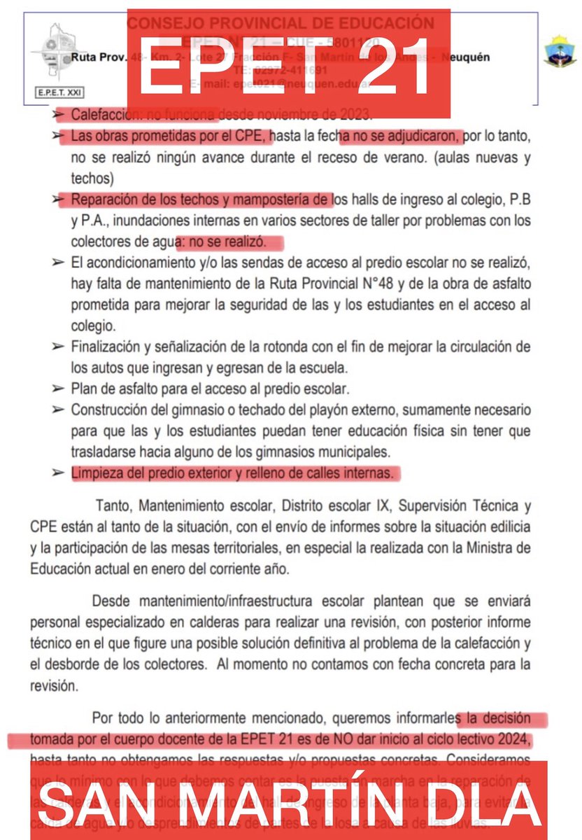 padresorgnqn's tweet photo. Aún no empezaron las clases pero si los problemas…
Sin infraestructura no hay clases
SIN CLASES NO HAY EDUCACIÓN
Todos los chicos
Todos los días
Todas las escuelas
#EducaciónEsencial
#EPET2 #EPET21 #EPET22 https://t.co/xhlUafUG2n