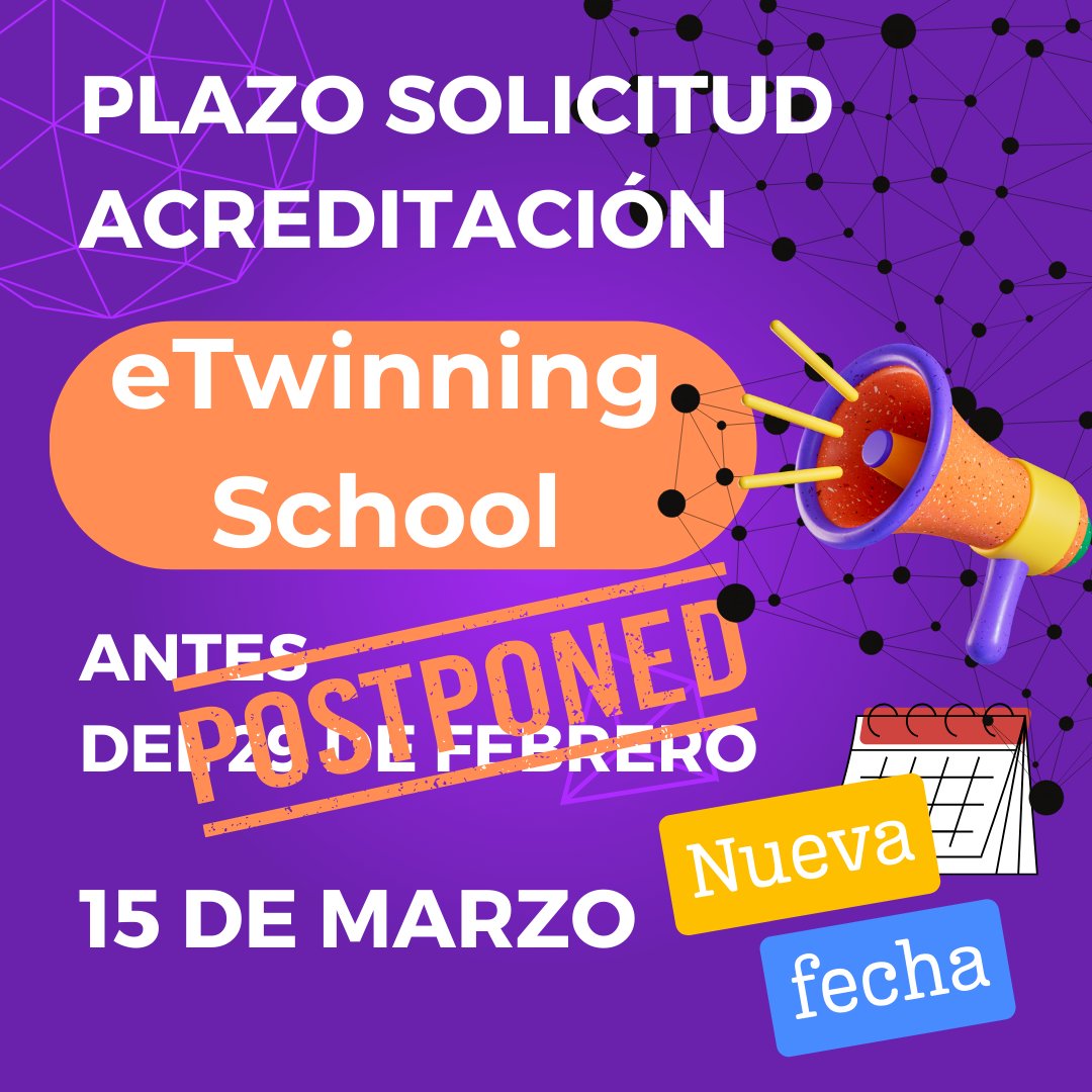 🛟Ya está a vuestra disposición la grabación del webinar que os puede ayudar con el formulario para solicitar la acreditación Centros eTwinning del grupo <a href="/eTwSchoolsES/">eTwinning Schools conectad@s</a> con <a href="/idoiazapi/">IdoiaZ</a>
y <a href="/aranza_itu/">Arantza Iturrioz</a> 
<a href="/eTwinning_es/">eTwinning España</a>
🔗etwinning.es/es/guia-para-r…