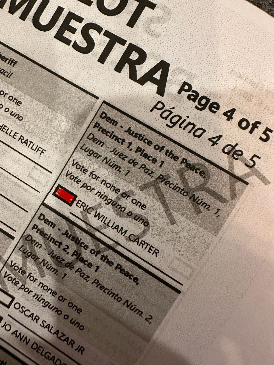 Early voting is open! I’m unopposed this cycle, but there are still many good people on your ballot. 

They say the reward for good work is more work. I’m just grateful for the opportunity to serve the people of Harris County for 4 more years! Locations @ buff.ly/2q72VKC
