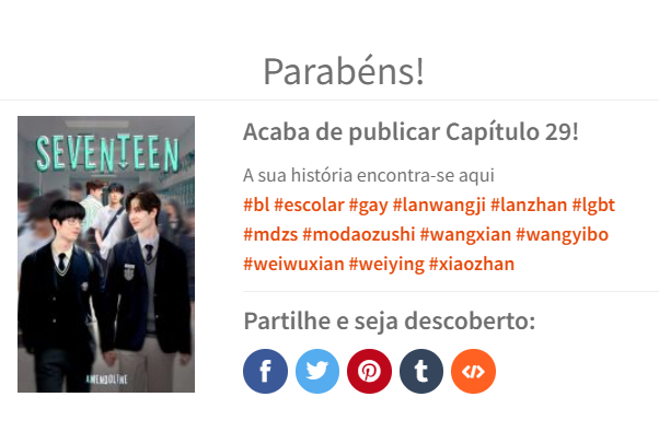 amendoline's tweet photo. Seventeen foi atualizada! 
Leiam o penúltimo capítulo da história. 

https://t.co/FhmC81TMZj https://t.co/pHapMuqJTD