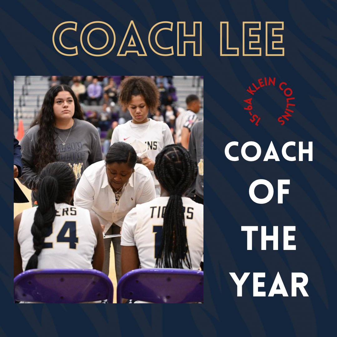 Congrats Coach Lee on being named District 15-6A Coach of the Year! 💥👏 

Thank you for pouring into us everyday and always pushing us to be the best version of ourselves! 🤍💙 @KC_Coach_Lee