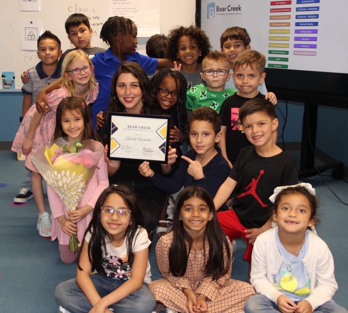 Over the moon! I am blessed with working with the best people in GCISD! BCE has the BEST and I get to learn and work with the BEST! #teambce #teacheroftheyear