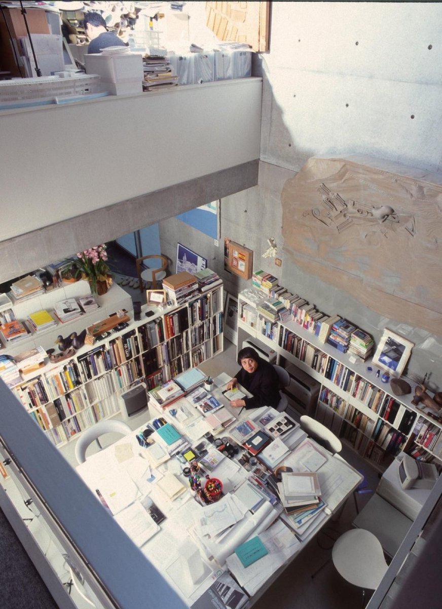 Tadao Ando en su estudio.