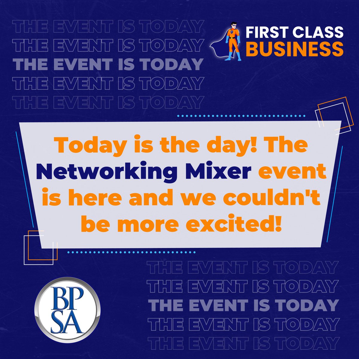 🎉 TODAY'S THE DAY! 🎉 The Networking Mixer event, brought to you by Business Professionals of San Antonio (BP SA), is finally here and we're thrilled! Don't miss out on this opportunity to connect and grow your business. See you there!

#NetworkingMixer #BPSA #BusinessGrowth