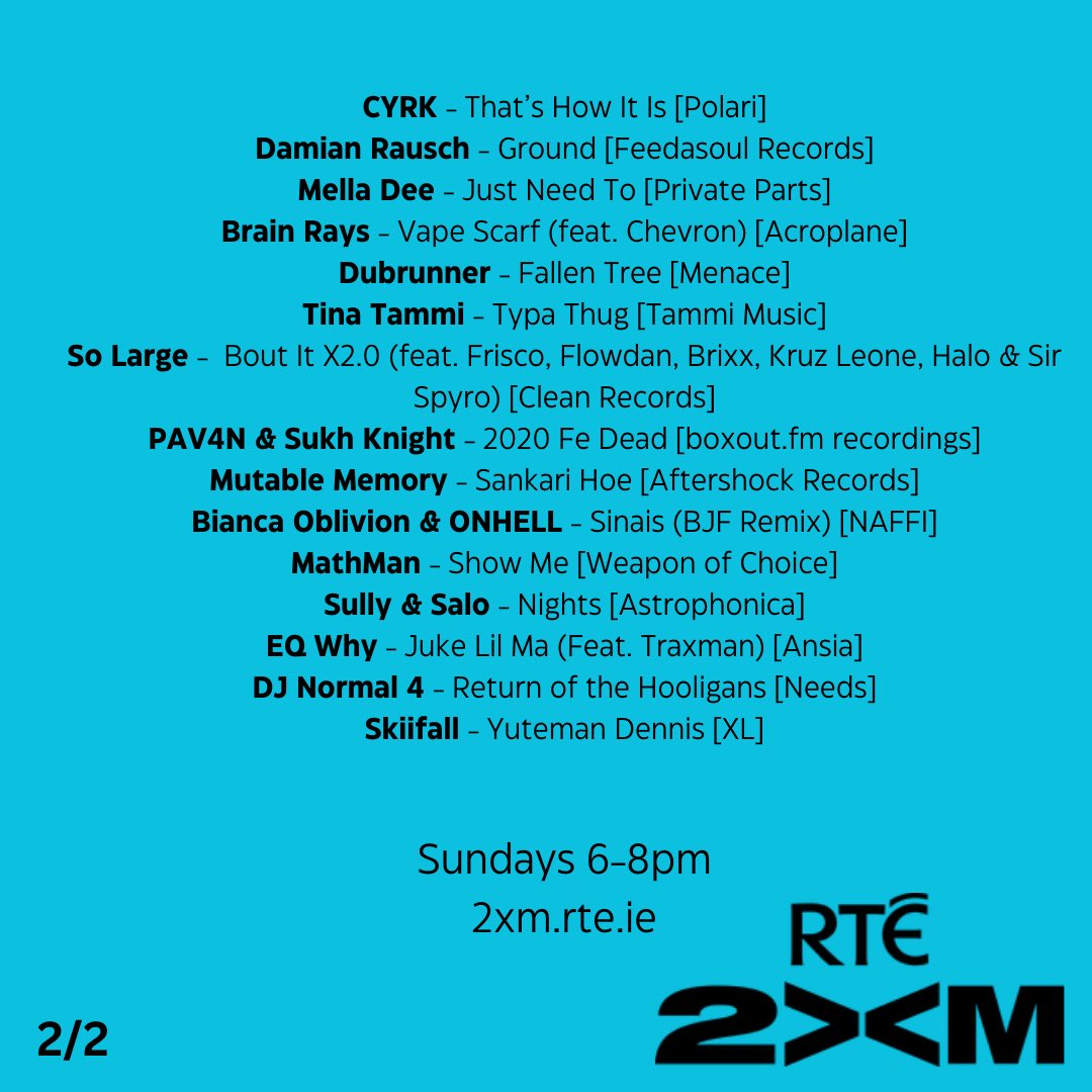 Link in bio to listen back to listen back to Sunday’s No Static on @rte2xm