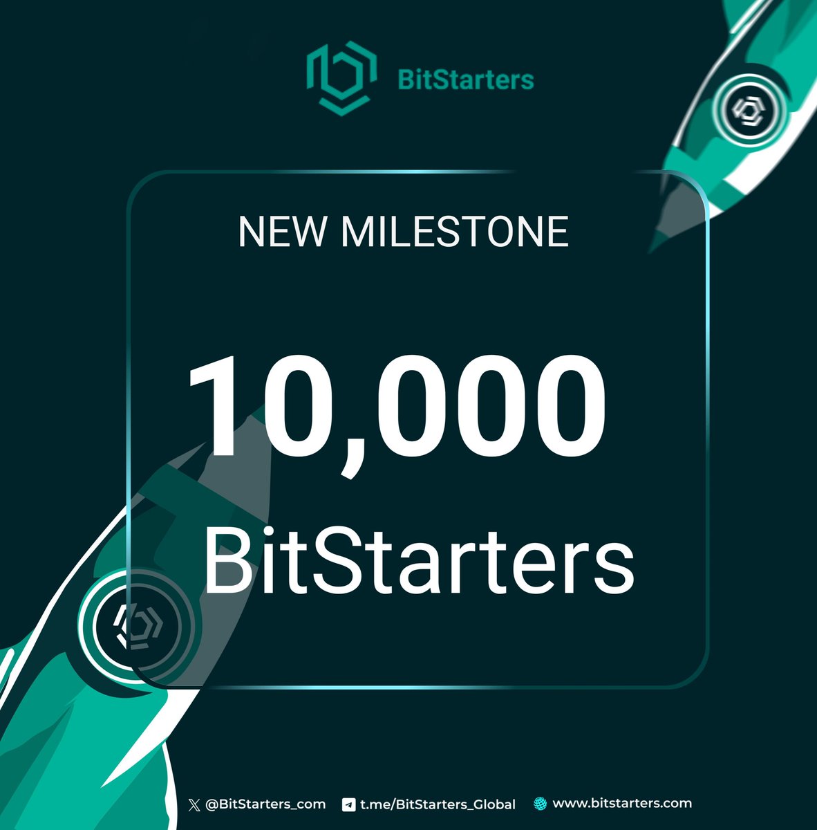 BitStarters_com's tweet photo. Congratulations to our #BitStartersCommunity for reaching over 10,000 followers on X! 🚀 Your support fuels our journey. Together, we're unstoppable💪🏼

We're super grateful to our KOLs and every #BitStarter who has been actively engaging our posts. $BITS 🚀 https://t.co/Wp7rWTnZzz