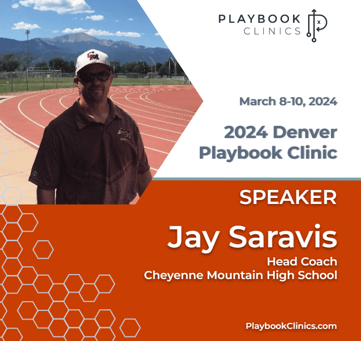 Excited to present at the Denver Playbook football clinic (March 8-10)! Great lineup of coaches speaking and focused on the high school game.  Use code Saravis=$50 off your fee  playbookclinics.com/buy-now/ <a href="/CMTNAthletics/">CM Athletics</a> <a href="/PlaybookClinics/">Playbook Clinics</a> <a href="/cmsd12/">cmsd12</a> <a href="/CheyennMountain/">CheyenneMountainHS</a>