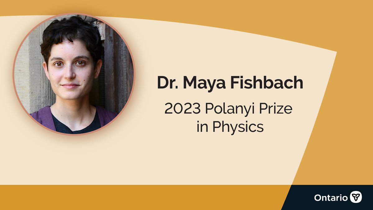 Congratulations Dr. Maya Fishbach from <a href="/UofT/">University of Toronto</a>, winner of the 2023 Polanyi Prize in Physics!

Learn more about their award-winning research: 
bit.ly/3SV4ysa

#ONpse #UofT <a href="/mayaKfish/">Maya Fishbach</a>