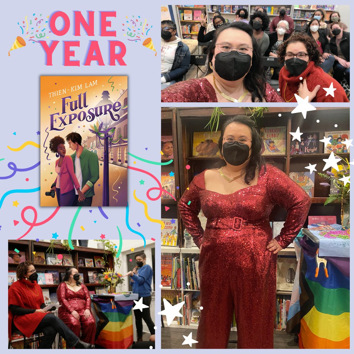 Happy 1 year anniversary to my Mardi Gras romance FULL EXPOSURE! I'm so grateful to have a supportive community in this writing journey.  There's too many people to tag but you know who you are!
thienkimlam.com/books/
