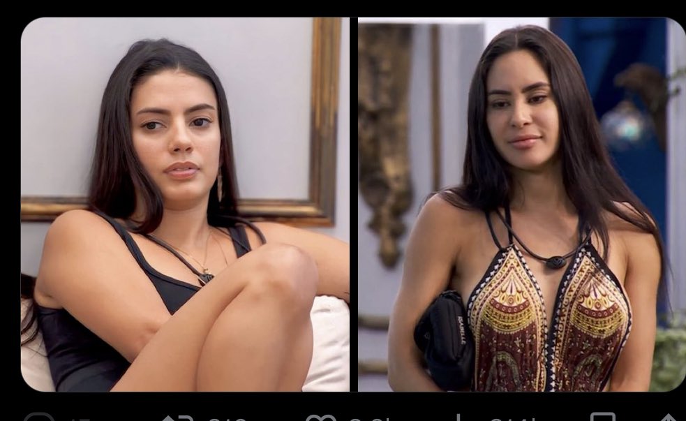 mahitodir's tweet photo. pode chamar de tudo, menos de feias né 😏 #BBB24 

#TeamNanda #teamIsabela https://t.co/QIvLSuGb5v