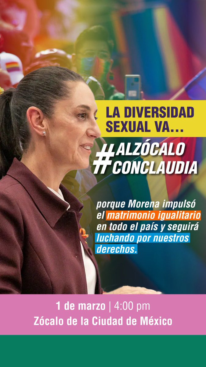 olayo_t28210's tweet photo. Tenemos una cita con la mejor! #AlZócaloConClaudia https://t.co/3OHJGQulI4