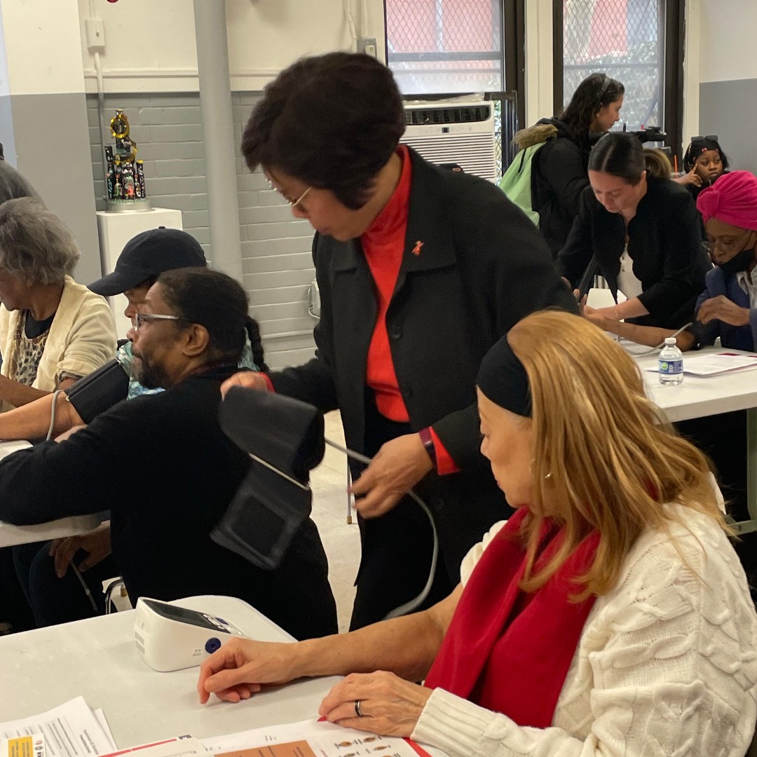 Today, #NYC Aging teamed up with @American_Heart at @CBurdenNetwork Covello OAC announcing that 20 blood pressure monitors will be in 10 centers in the city. This #HeartMonth, and all year long, we look forward to helping older adults remain healthy has they age. #JoinUs #Health