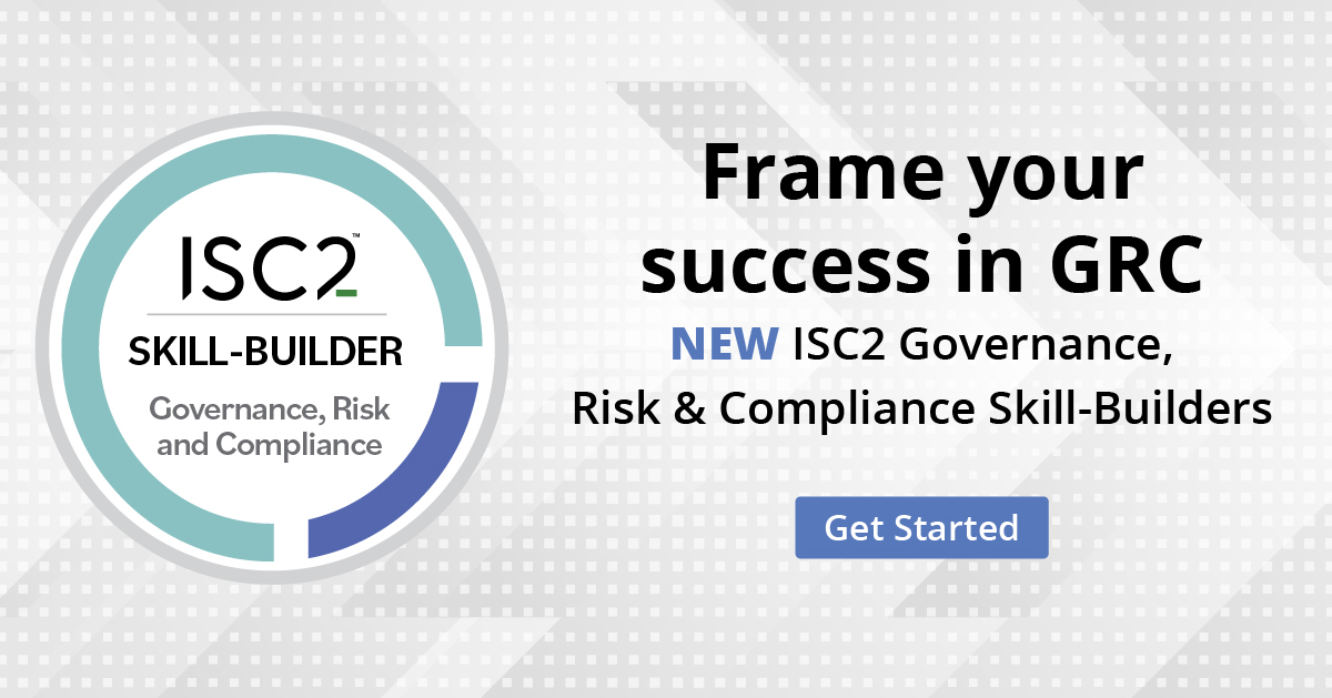 ISC2's tweet photo. Learn on the go with ISC2 GRC Skill-Builders! Fast, on-demand learning. Ready to boost your skills? 

Find out more: https://t.co/n3atlmtUQD

#Cybersecurity #GRC #GRCSkillBuilders https://t.co/SXLnjAaXIf