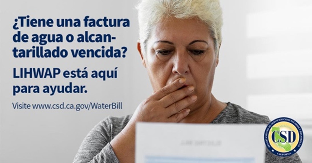 ca_csd's tweet image. El Programa de asistencia de agua para hogares de bajos ingresos, #LIHWAP, puede ayudarlo a pagar su factura de agua o alcantarillado si debe dinero o necesita ayuda con sus pagos actuales. Verifique si califica: csd.ca.gov/WaterBill