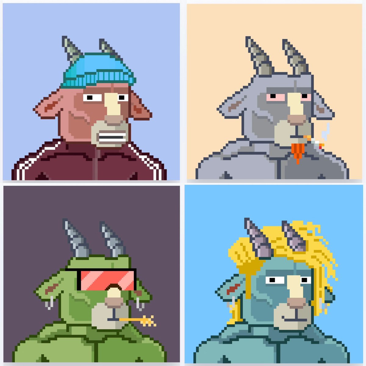 🐐GOAT GIVEAWAY🐐

4 winners. 1 #NFT each. 
~24 hours to enter. 

🐐Follow me &amp; <a href="/Goat_ERC404/">Goat404</a> 
🐐❤️ &amp; RT
🐐comment “Baaaaaaa!”
