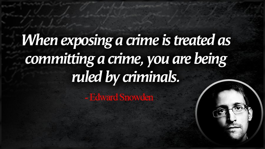 @TuckerCarlson I believe @Snowden said it best. #FreeAssange