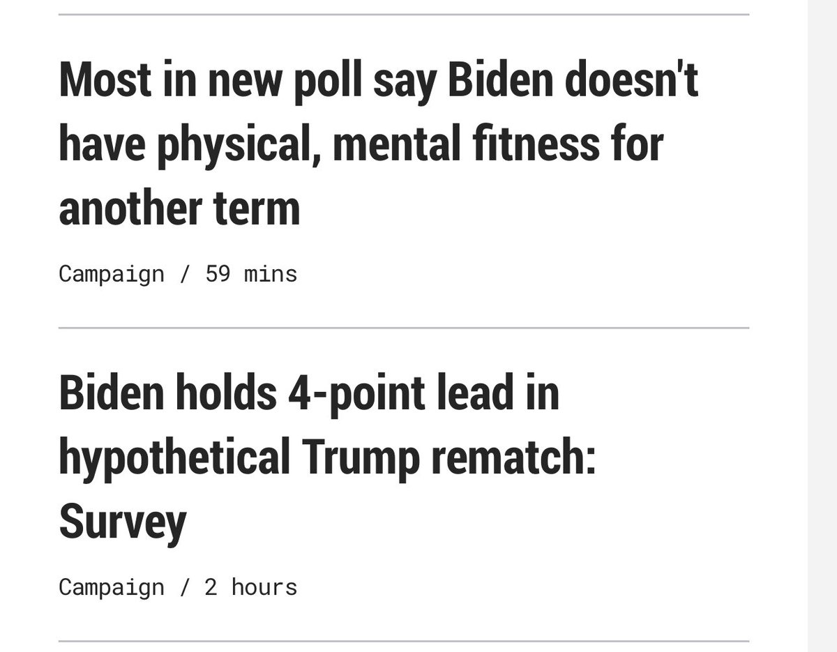 So much is said in these two headlines….