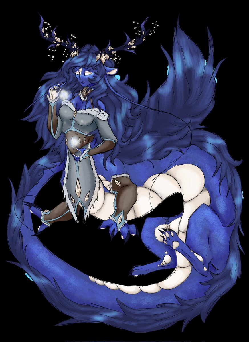 Casteroki's tweet photo. Was trying to figure out how to do a dragon taur. Took a bit, but got it figured out! https://t.co/y3y8NNQB1P