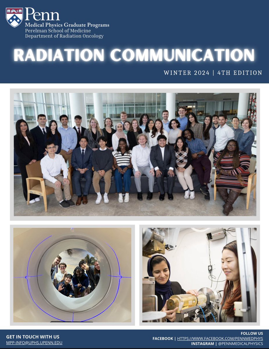 Check out the 4th edition of the Radiation Communication highlighting our #medphys students achievements and providing an update on our summer global program: canva.com/design/DAF2lY5…