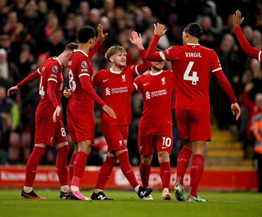 _LFCTom's tweet photo. No Alisson
No Trent
No Matip
No Szoboszlai
No Jones
No Thiago
No Bajcetic
No Doak
No Jota
No Salah
No Nunez
And we never gave up. Done it the hard way, but I’m proud of the comeback. Wembley 🔜 . https://t.co/KSleqT37y4