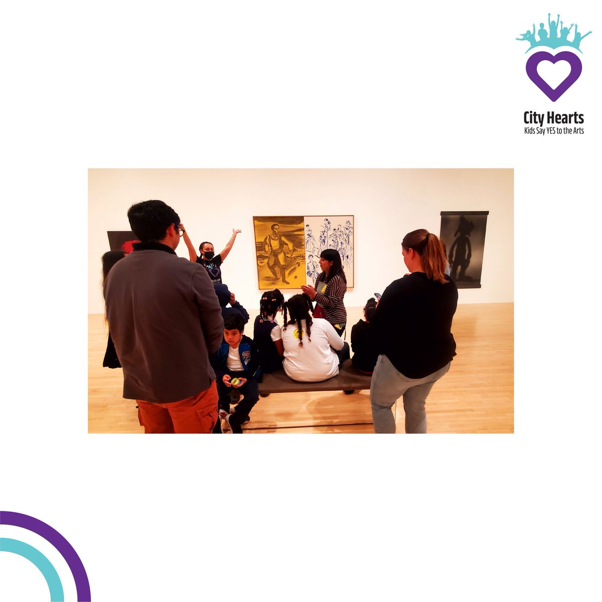 CityHeartsLA's tweet photo. Last week, our Visual Arts Teaching Artist, Quinlan Lewis-Mussa, guided a group of our wonderful 4th grade Special Education students from Long Beach through MOCA Museum! A special thanks to California Arts Council for providing funding to make these Arts experiences possible! https://t.co/ZfPXVVkaHz