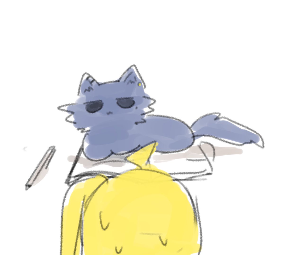 山田リョウ 「猫の日(再 」|じゅnのイラスト