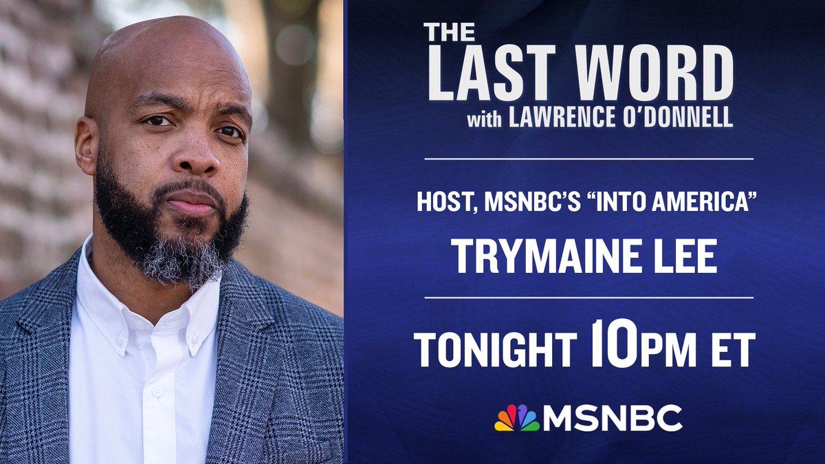 TONIGHT: @trymainelee joins @Lawrence on The #LastWord. Tune in!