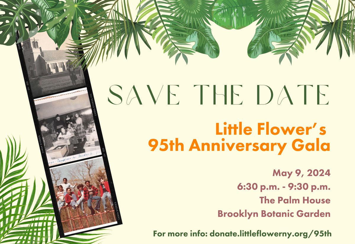 Mark your calendars for our 95th Anniversary Gala at the beautiful Brooklyn Botanic Gardens!