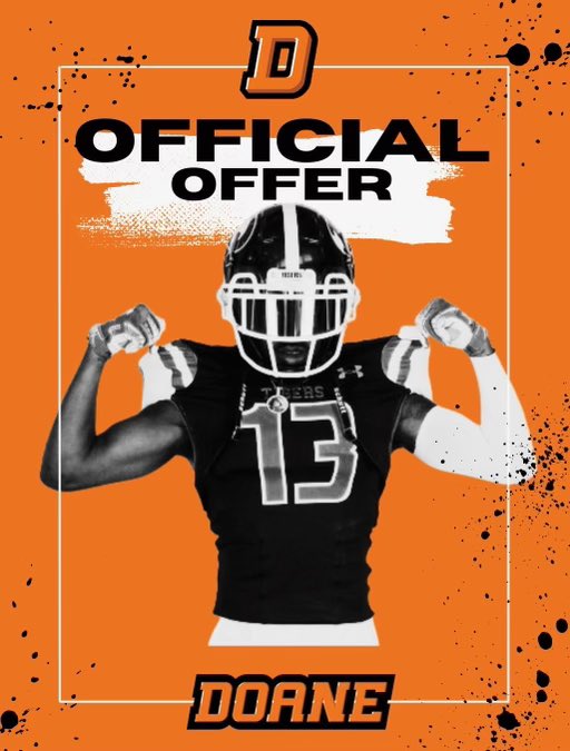 Matthew Diosdado (@matthewdiosdado) on Twitter photo After a great conversation with <a href="/_CoachLuckey/">Nick Luckey</a> I'm blessed to have received an official offer from <a href="/DoaneUniversity/">Doane University</a>!!! 🐅🐅
<a href="/CoachFleen/">Coach Fleener</a> <a href="/ForneyRecruits/">Forney Recruits</a> After a great conversation with <a href="/_CoachLuckey/">Nick Luckey</a> I'm blessed to have received an official offer from <a href="/DoaneUniversity/">Doane University</a>!!! 🐅🐅
<a href="/CoachFleen/">Coach Fleener</a> <a href="/ForneyRecruits/">Forney Recruits</a>