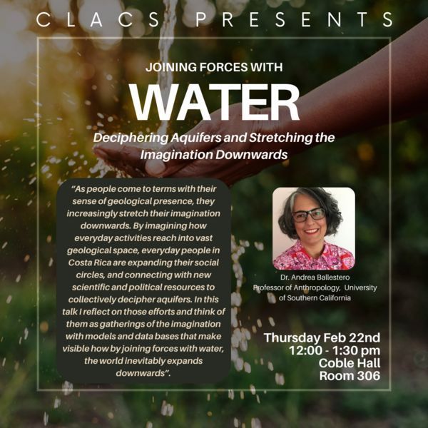 CLACS_Illinois's tweet photo. Come listen to  @aballes2 (@USC @ethnostudio) groundbreaking research! 💧 

When? TOMORROW February 22nd
Time? 12pm, 
Where? 306 Coble Hall

https://t.co/RWdtqrUF34 https://t.co/3wcD3MOnQJ