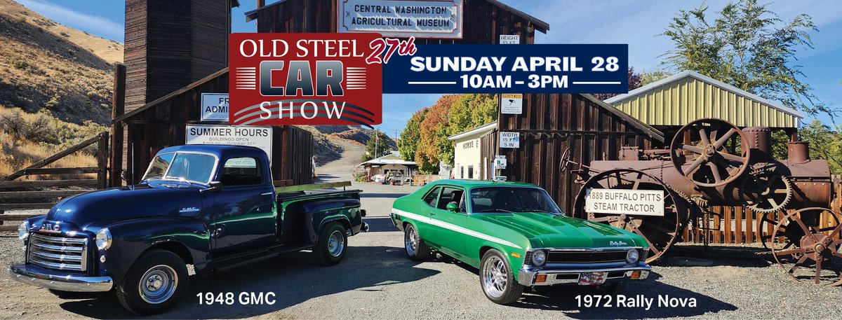 #SmallTownTourismChat a6 - we have a couple coming up soon, including the annual grand season opening of the @CentralMuseum that happens each April, and the annual Old Steel Car Show, one of the largest and 1st outdoor #Carshows of the season.