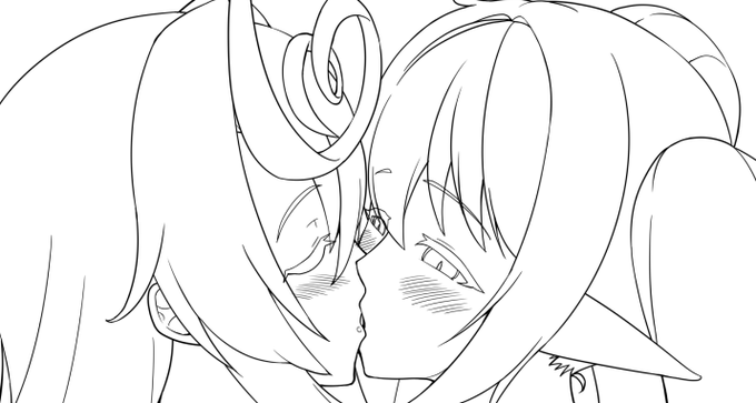 ちゅー描いてる 