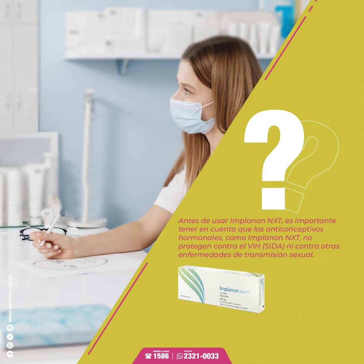 Aprofam's tweet photo. ¡Aprende más con APROFAM!
Conoce las alternativas de planificación que APROFAM tiene para ofrecerte, toma decisiones informadas sobre tu salud.

#APROFAMteCuida #Salud #planificaciónfamiliar #ImplanonNXT #Anticonceptivos https://t.co/UG3kjWToBi