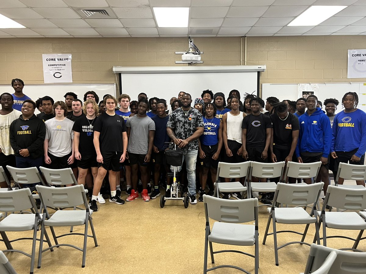 Grindkd_55's tweet photo. Thank you Columbia Primary and High School for letting me impact your students, athletes and teachers❤️🙏🏾 https://t.co/r9jKSksVO6