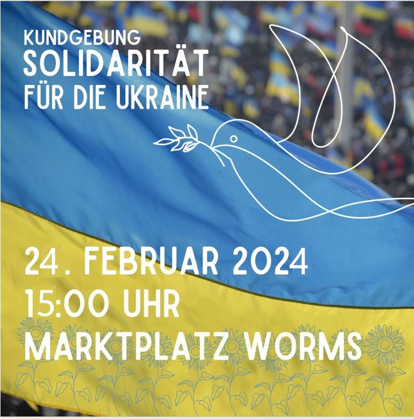 WadimFella's tweet photo. 🇺🇦 Solidaritätskundgebung der Ukraine-Hilfe-Worms am 24. Februar 2024 um 15:00 Uhr auf dem Marktplatz in #Worms: https://t.co/VF8Q6pLYBF https://t.co/05ukVvLFYy