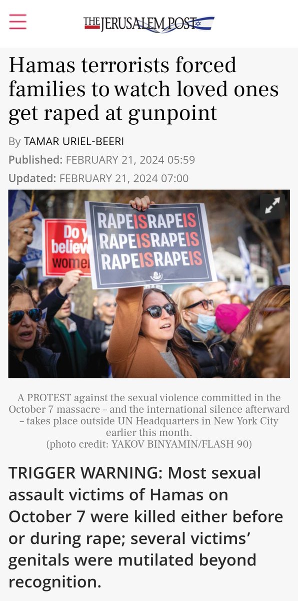 <a href="/AOC/">Alexandria Ocasio-Cortez</a> What's appalling is AOC not caring that Americans are being held hostage by Hamas, or the fact that calling for a ceasefire only rewards the terrorists who committed unspeakable sexual violence against women on October 7th.

This isn't about AIPAC. It's about siding with rapists.