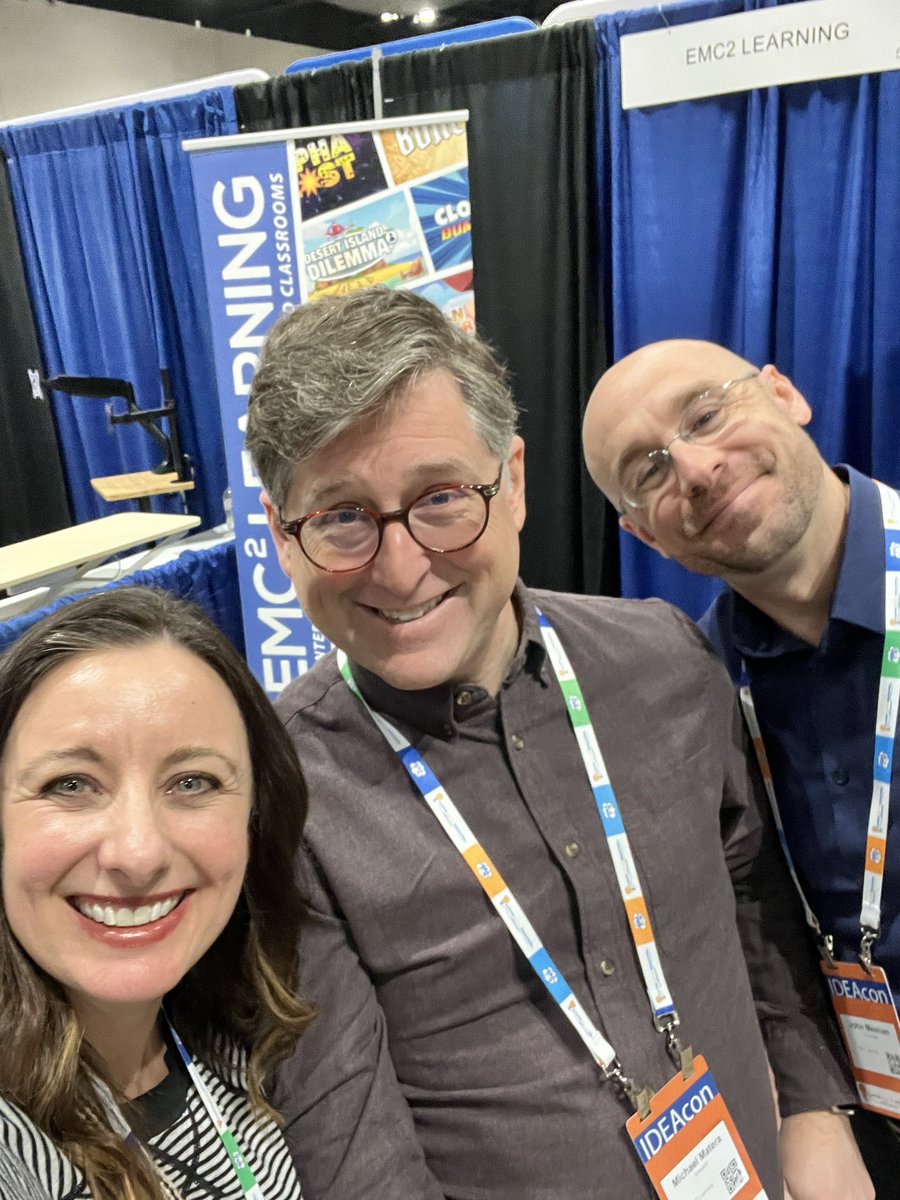 tishrich's tweet photo. It was wonderful to catch up with @mrmatera and @MeehanEDU at #IdeaCon24! They are two of the most creative people I know and have always been a huge inspiration to me!

Make sure to check out #EMC2Learning! They are up to amazing things! 👉🏻https://t.co/WJJbSXpcIB #XPLAP #EDrenalineRush #FullyEngaged