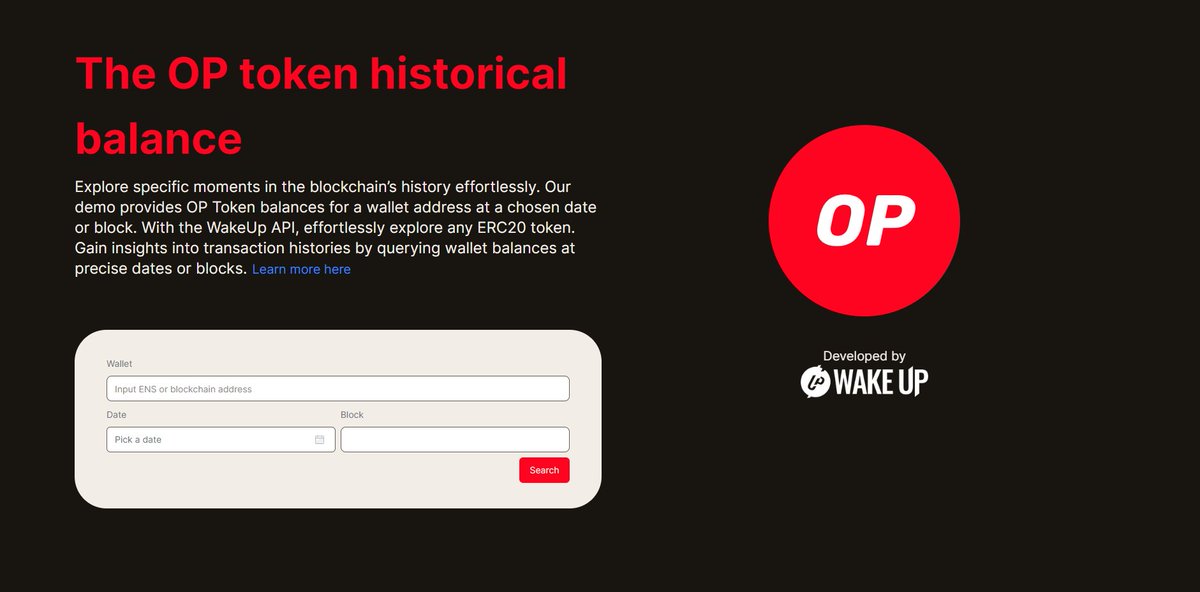 wakeuplabs's tweet photo. Exploring the @Optimism #Blockchain 🔴✨
Using #wakeuplabs’s #APIs from the Retro RPG-1 🙌
At #WakeUp, we have developed a tool to explore the #OP network, a result of our continuous contributions to the OP ecosystem.
👉 https://t.co/3KTpiptV1j
🧵👇 https://t.co/lGAAPdPPuU