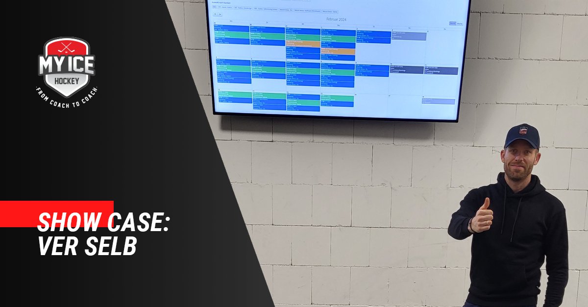Hall communication made easy with My Ice Hockey! 🏒 Display the MIH Club Schedule on screens using a URL code. Explore our @selberwoelfe case study: A 65' display in the entrance area showcases the club calendar. Implemented by @scit8karl, experts in digital club solutions. ✅
