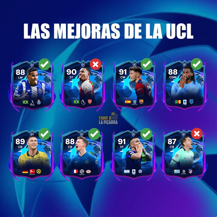 Tradeos_Chike's tweet image. ✅ Así quedan las cartas tras finalizar la primera jornada de los dieciseisavos de final

Actualizan el 23 de febrero #ucl #live #rttf
