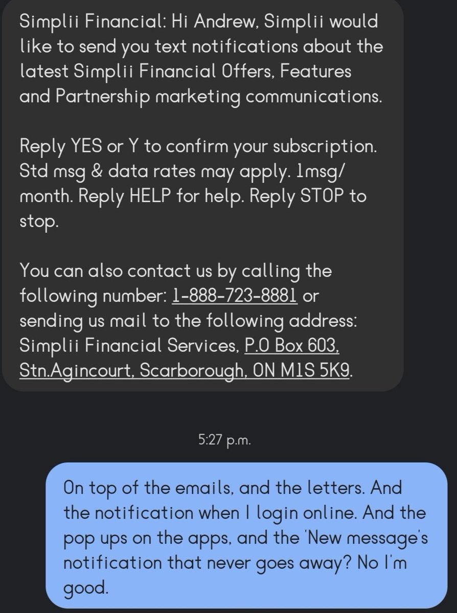 Hey <a href="/SimpliiFin/">Simplii Financial</a> sharpen your skates bud.