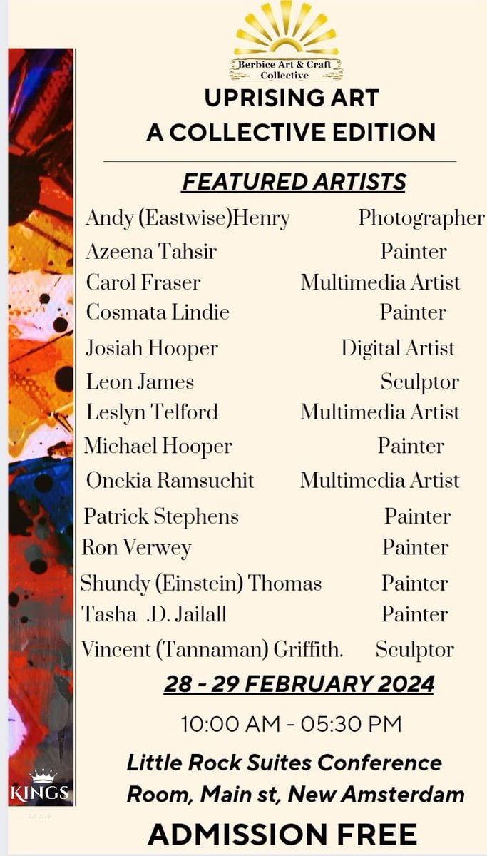 Art exhibition coming up in Berbice!