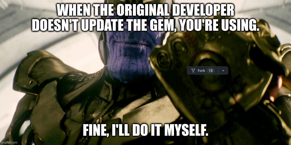 intblacksmith's tweet photo. #RubyGem #Ruby #Github @rubylangorg https://t.co/DWFLBsrxyF