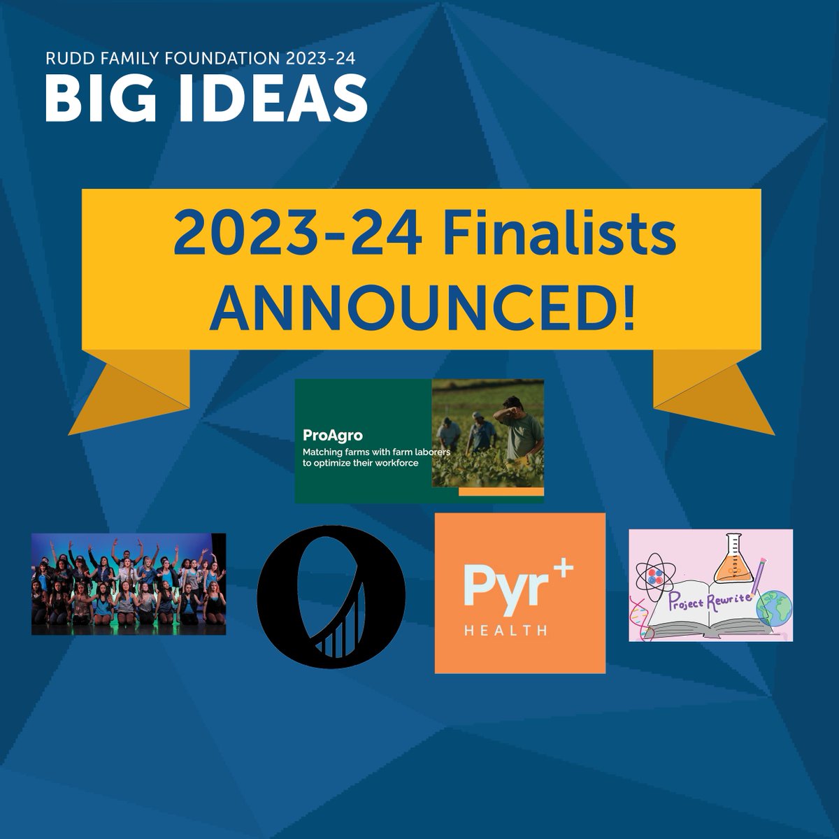 Don’t forget to check out this year’s Big Ideas Finalists! Read about finalists like Open Credit, ProAgro, PYR Health, Project Rewrite, Movement as Leadership, and more at tinyurl.com/bigideasfinali…