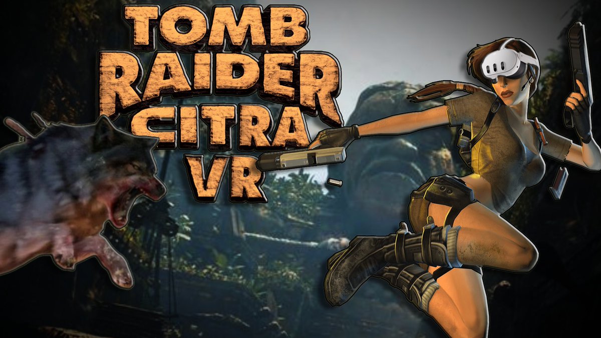 Were Cookin again, @fewerwrong & @DrBeef 's Iteration of Citra VR 1996's Tomb Raider in first Person..... fantastic 3D, 6 D.O.F Immersive Head Tracking..... all running on Standalone VR Coming Soon......