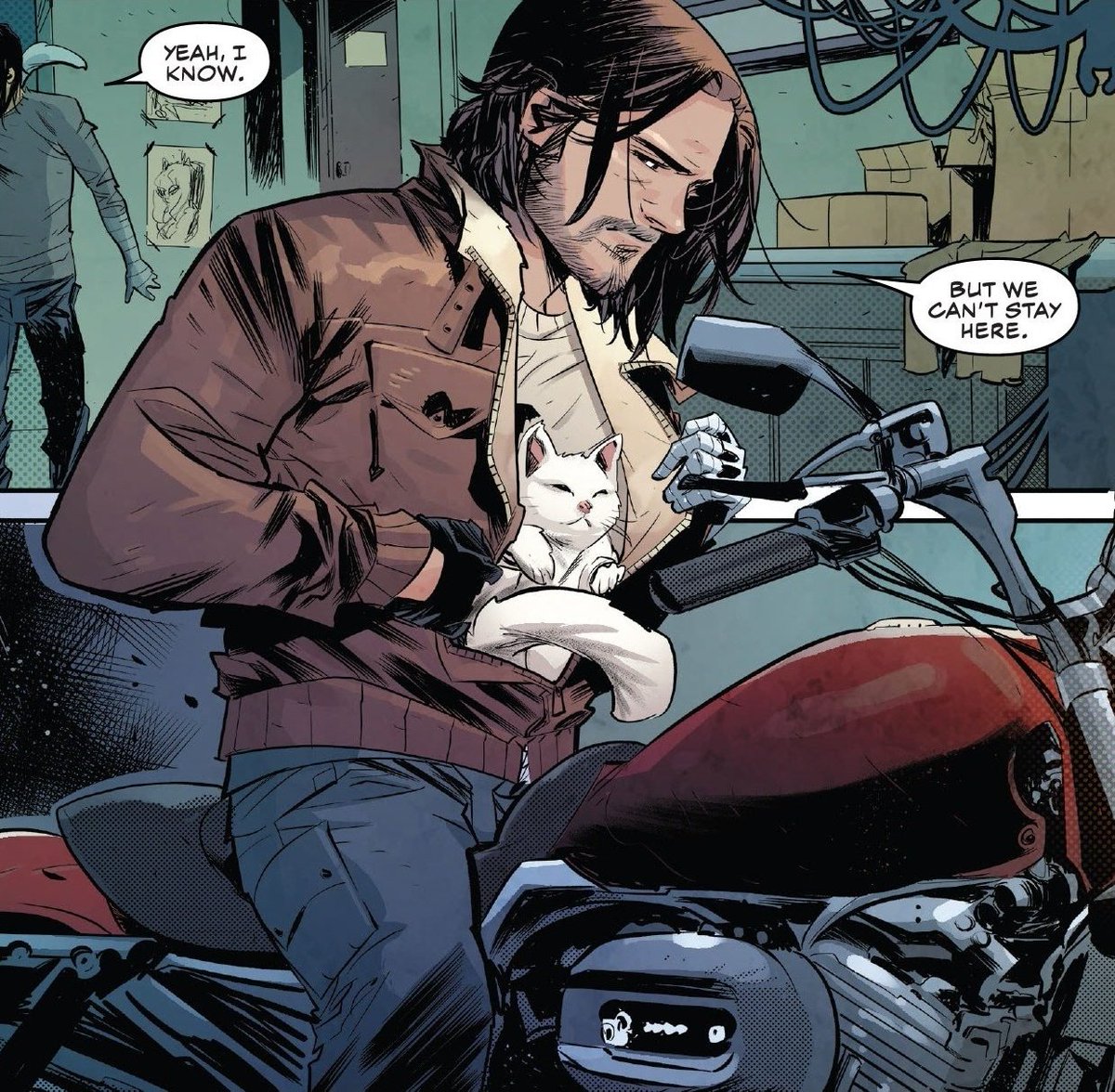 cinztonic's tweet photo. I thought about the fact that Bucky would never put Alpine in a cage 'cause he knows how it feels, he use his jacket instead

Idk what you should do with this information personally I cry https://t.co/x25jaeqQnU