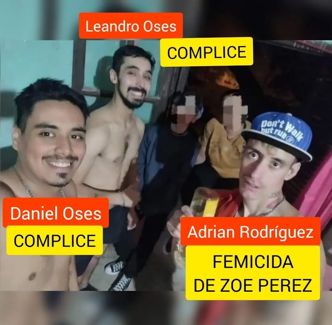 Que se haga viral y todos sepan el nombre y vean la cara de estos asesinos. Que se haga justicia!
#vivasnosqueremos
#justiciaporzoe
#niunamas